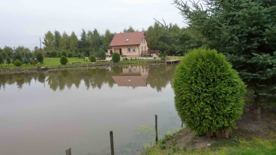 Domek nad stawem